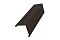 Декоративная накладка на столб угловая 0,5 GreenСoat Pural Matt RR 32 темно-коричневый (RAL 8019 серо-коричневый)
